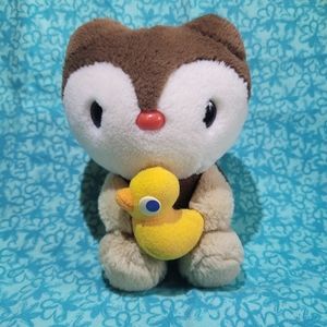 Rare Landry the Raccoon and Pea the Rubber Duck Sanrio Smiles plush 2000